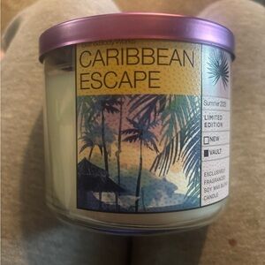 Bath & Body Works Purple Candle Caribbean Escape